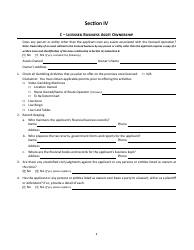 Form 5 Alcoholic Beverages - Gambling Operator Combined on-Premises License Application - Montana, Page 9