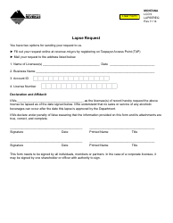 Form LAPSEREQ Lapse Request - Montana, Page 2