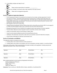 Form NON-BTW Nonprofit Arts Organization Beer and Table Wine License Application Form - Montana, Page 3