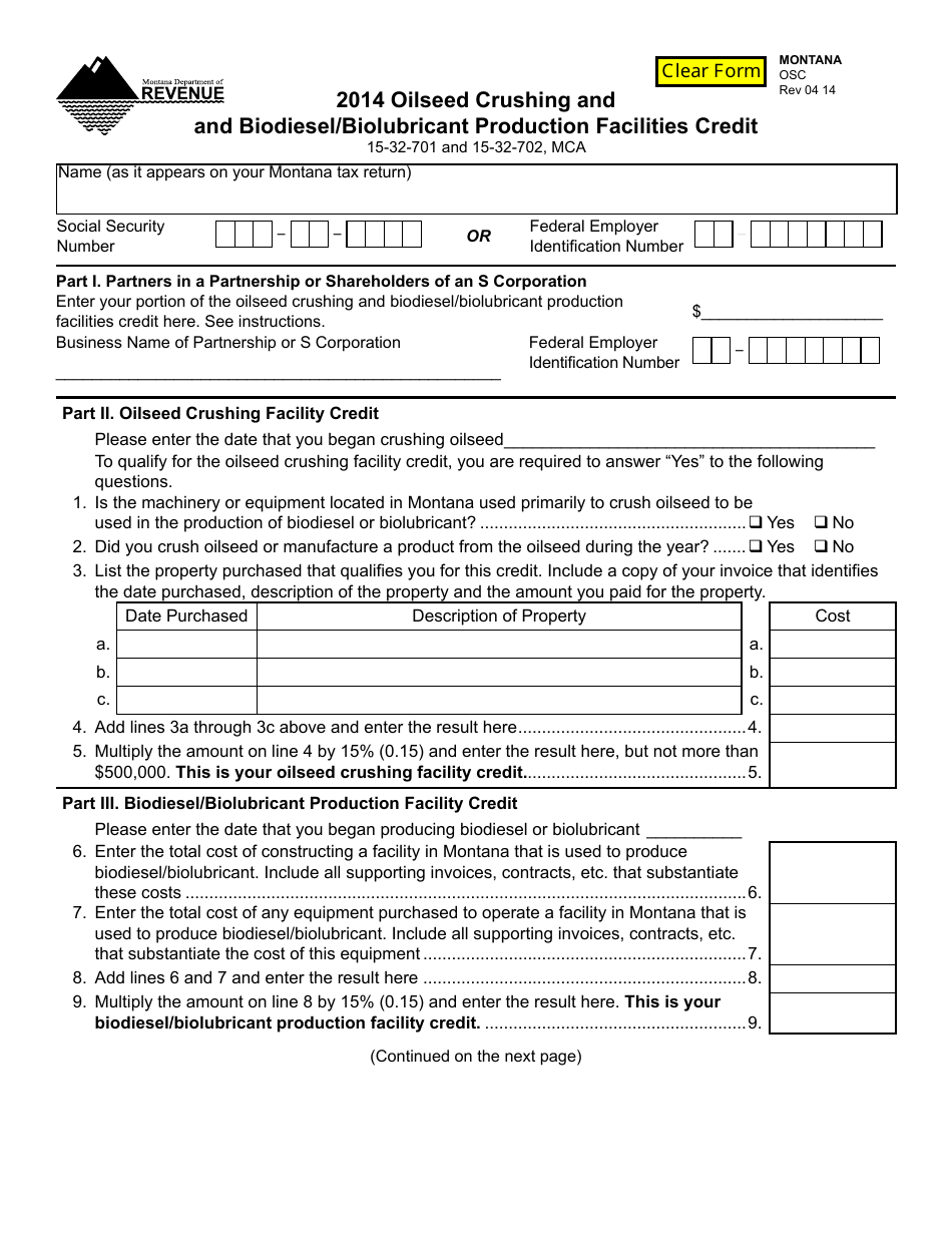 Osc Form 14 Printable Printable Form Templates And Letter