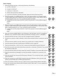 Form NEXUS Nexus Questionnaire - Montana, Page 4