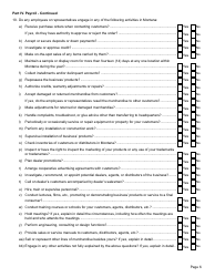 Form NEXUS Nexus Questionnaire - Montana, Page 6