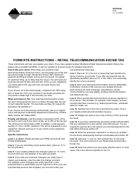 Form RTE Retail Telecommunication Excise Tax - Montana