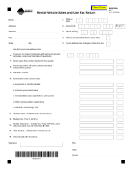 Form RVT Rental Vehicle Sales and Use Tax Return - Montana, Page 2