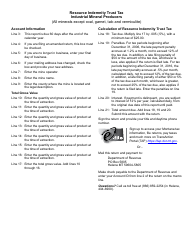 Form RIT-1 Resource Indemnity Trust Tax - Industrial Mineral Producers - Montana, Page 2