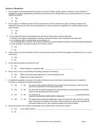 Form SACWINE Retail Sacramental Wine License Application - Montana, Page 3