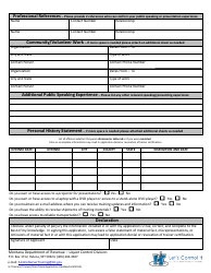 State Trainer Application Form - Montana, Page 2
