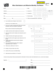 Form WIT Wine Distributors and Wineries Monthly Tax Return - Montana, Page 2