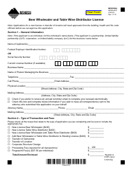 Form WHOLAPP Beer Wholesaler and Table Wine Distributor License - Montana, Page 7