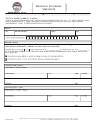 Form MV90A Odometer Disclosure Statement - Montana