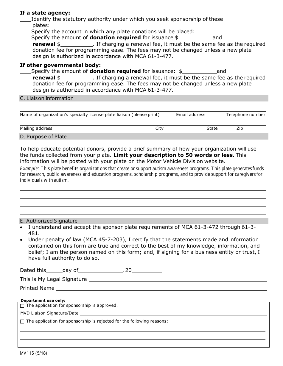 Specialty License Plate Packet - Montana, Page 10