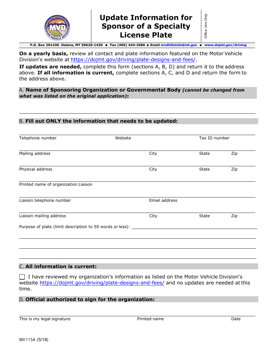 Specialty License Plate Packet - Montana, Page 11