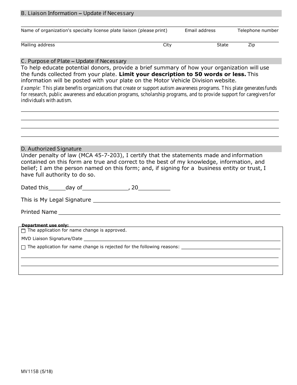 Specialty License Plate Packet - Montana, Page 13