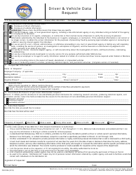 Document preview: Form MV210B Driver & Vehicle Data Request - Montana