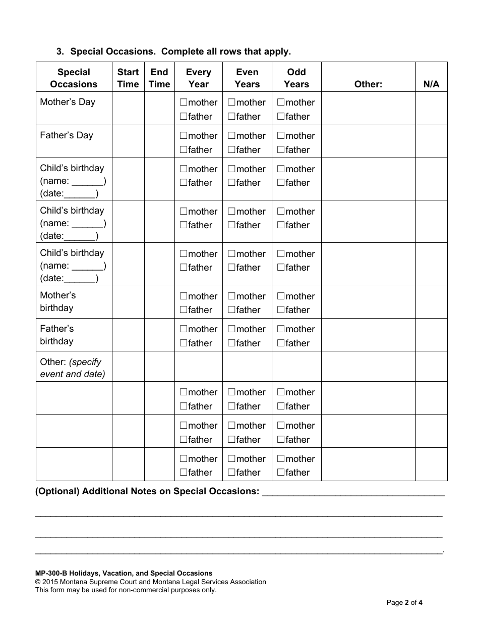 Amending Parenting Plan When Both Parents Agree - Montana, Page 28