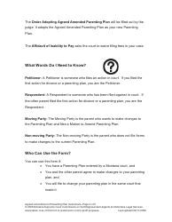 Amending Parenting Plan When Both Parents Agree - Montana, Page 2