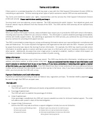 Application for Non-public Assistance Child Support Services - Montana, Page 12