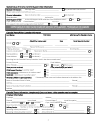 Application for Non-public Assistance Child Support Services - Montana, Page 2