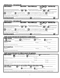 Application for Non-public Assistance Child Support Services - Montana, Page 4