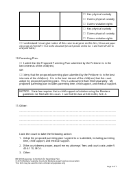 Form MP-203 Response to Petition for Parenting Plan - Montana, Page 13