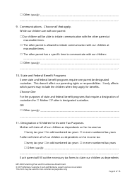 Form MP-203 Response to Petition for Parenting Plan - Montana, Page 20