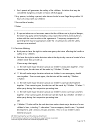 Form MP-203 Response to Petition for Parenting Plan - Montana, Page 22