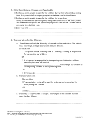 Form MP-203 Response to Petition for Parenting Plan - Montana, Page 31