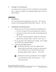 Amending Parenting Plan When Parents Disagree - Montana, Page 11
