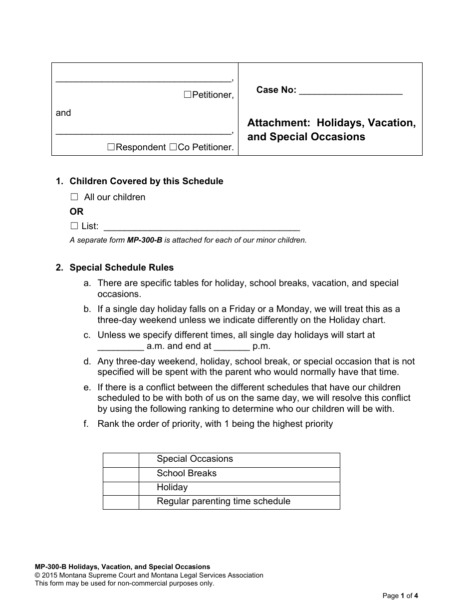 Amending Parenting Plan When Parents Disagree - Montana, Page 34