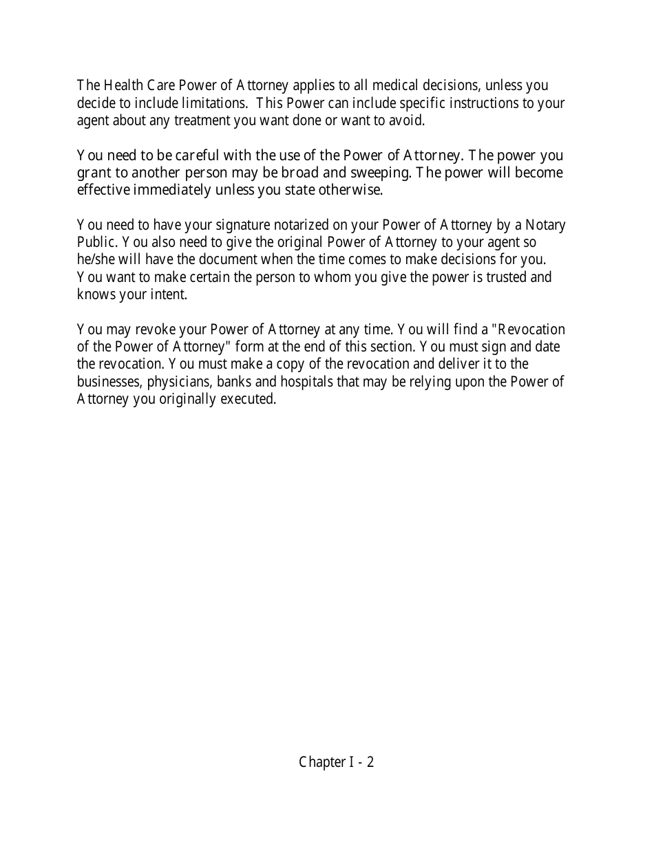 Powers of Attorney Packet - Montana, Page 3