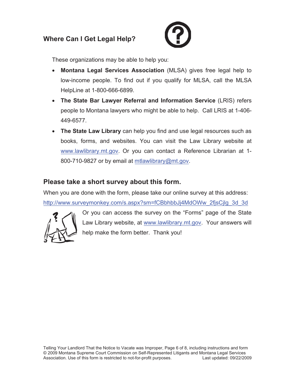 Improper Notice of Termination Letter - Montana, Page 6