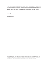 Letter to Give Your Tenant Notice of Additional Cleaning - Montana, Page 8