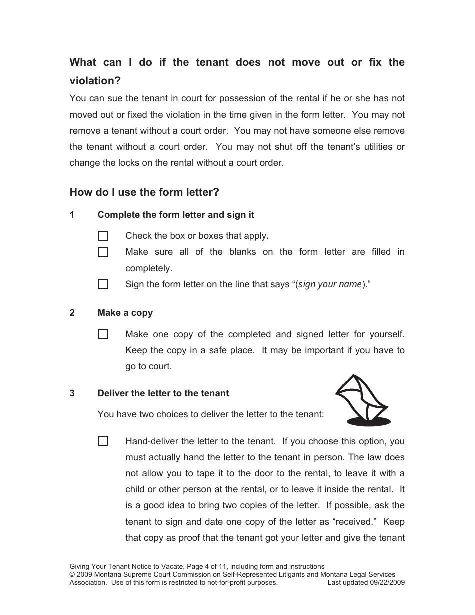 Notice to Vacate - Montana, Page 4