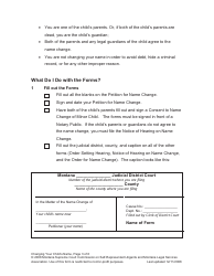 Name Change Packet - Child - Montana, Page 3