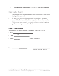 Name Change Packet for Adults - Montana, Page 12