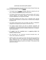 Form 2 Application for Review of Sentence - Montana, Page 2