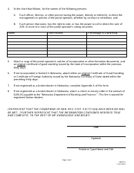 Form NPO Nebraska Portal Operator Registration - Nebraska, Page 2