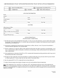 Uniform Branch Trust Office/Representative Trust Office Application/Notice - Nebraska, Page 4