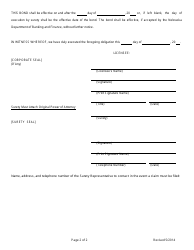 Sales Finance License Bond Form - Nebraska, Page 2