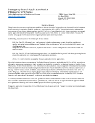 Interagency Branch Application/Notice Interagency Lpo Notice - Nebraska
