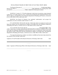 Election of Loan Officer License Exemption - Nebraska, Page 2