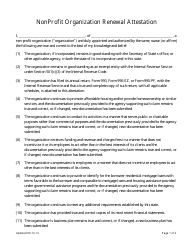 Nebraska Nonprofit Organization Annual Renewal Attestation - Company Renewal Application Checklist - Nebraska, Page 3