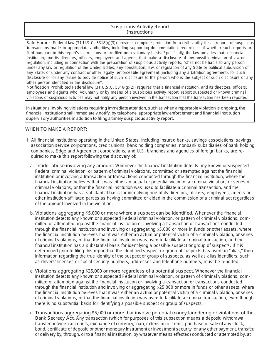 FDIC Form 6710 / 06 Suspicious Activity Report, Page 4