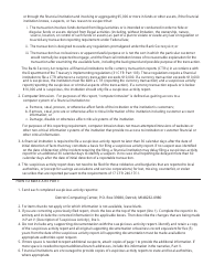 FDIC Form 6710/06 Suspicious Activity Report, Page 5
