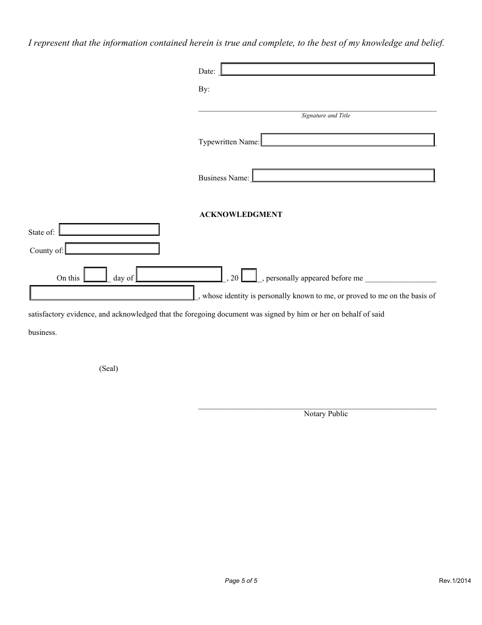 Application for a Branch of a Delayed Deposit Service Business License - Nebraska, Page 5