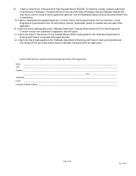 Delayed Deposit Services Business License Application Form - Nebraska, Page 7