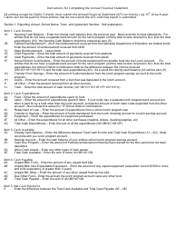 NDE Form 01-003 Annual Financial Statement - Nebraska, Page 2
