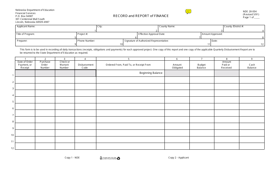 Nde Form 28-004 - Fill Out, Sign Online And Download Printable Pdf 