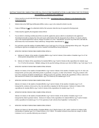 NDE Form 06-015 Claim Form for Transportation Expenses of Children With Disabilities - Nebraska, Page 2