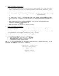 Instructions for NDE Form 06-016 Final Claim for Reimbursement for Transportation for Students With Disabilities - Nebraska, Page 2